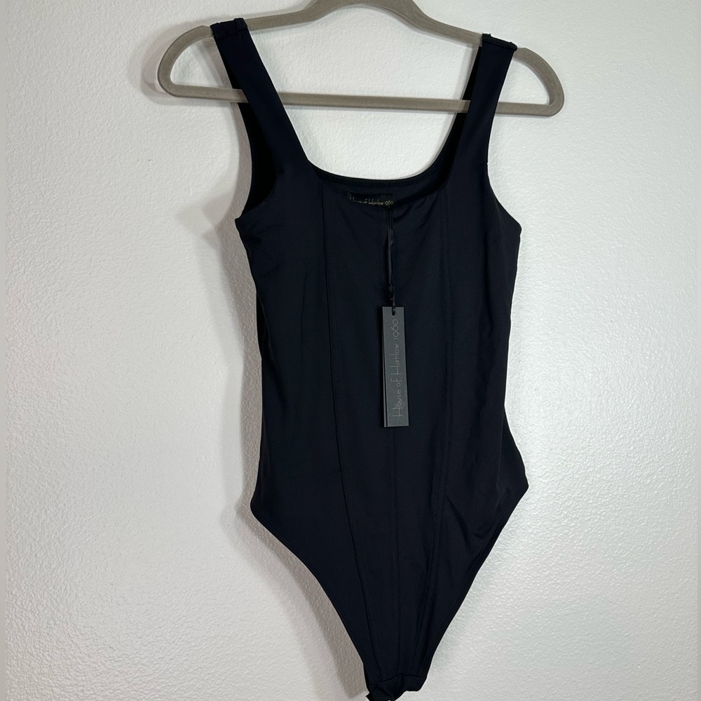 House of Harlow 1960 | Black Bodysuit Tank Top